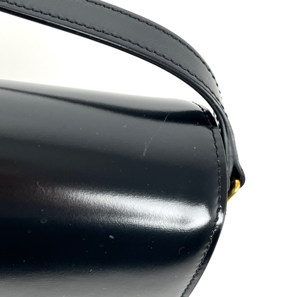 Authentic Celine Triomphe Teen Shiny Calfskin Shoulder Crossbody Flap Bag - Picture 14 of 15